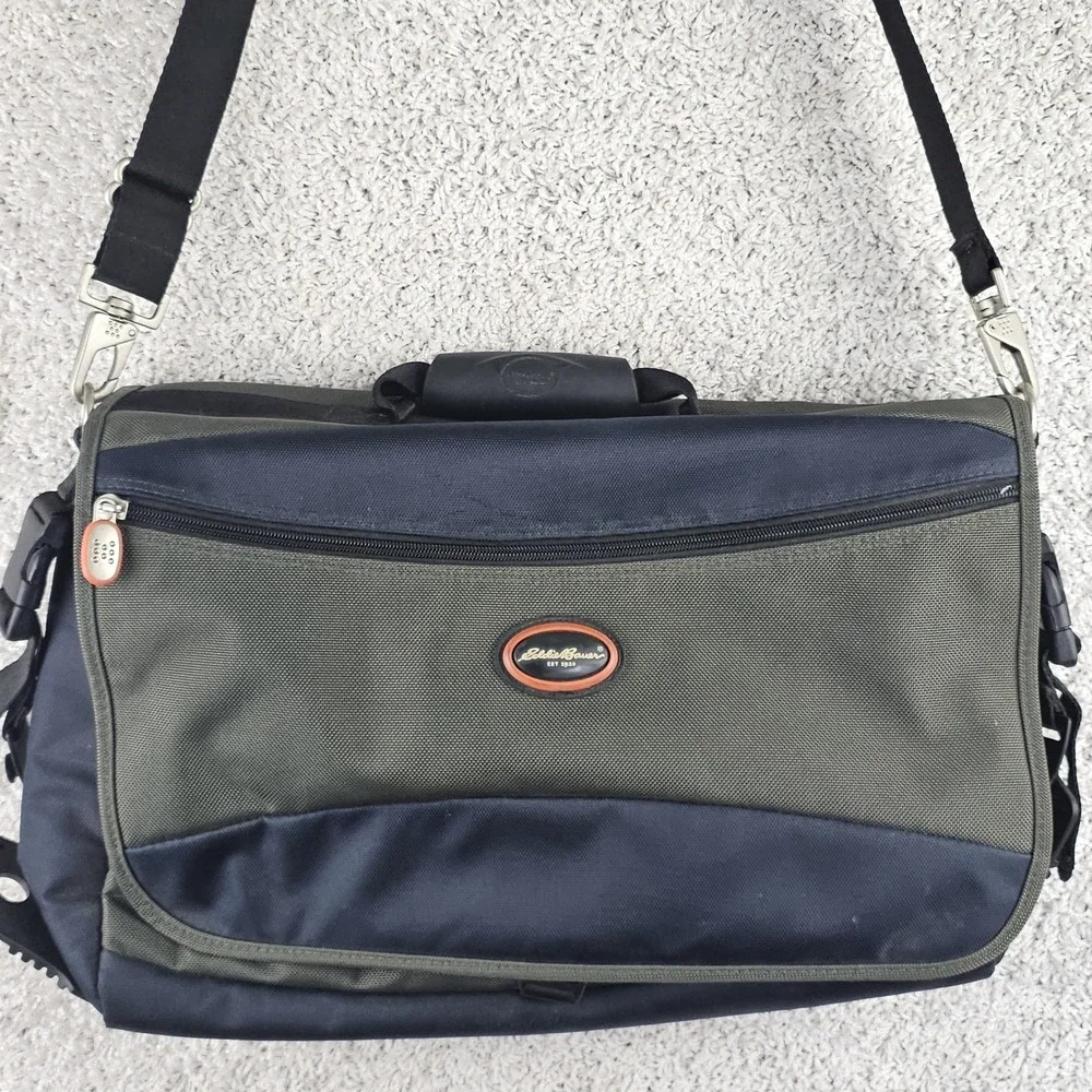 Eddie Bauer Laptop Luggage Shoulder Bag Ballistic Nylon Storage Carry On
